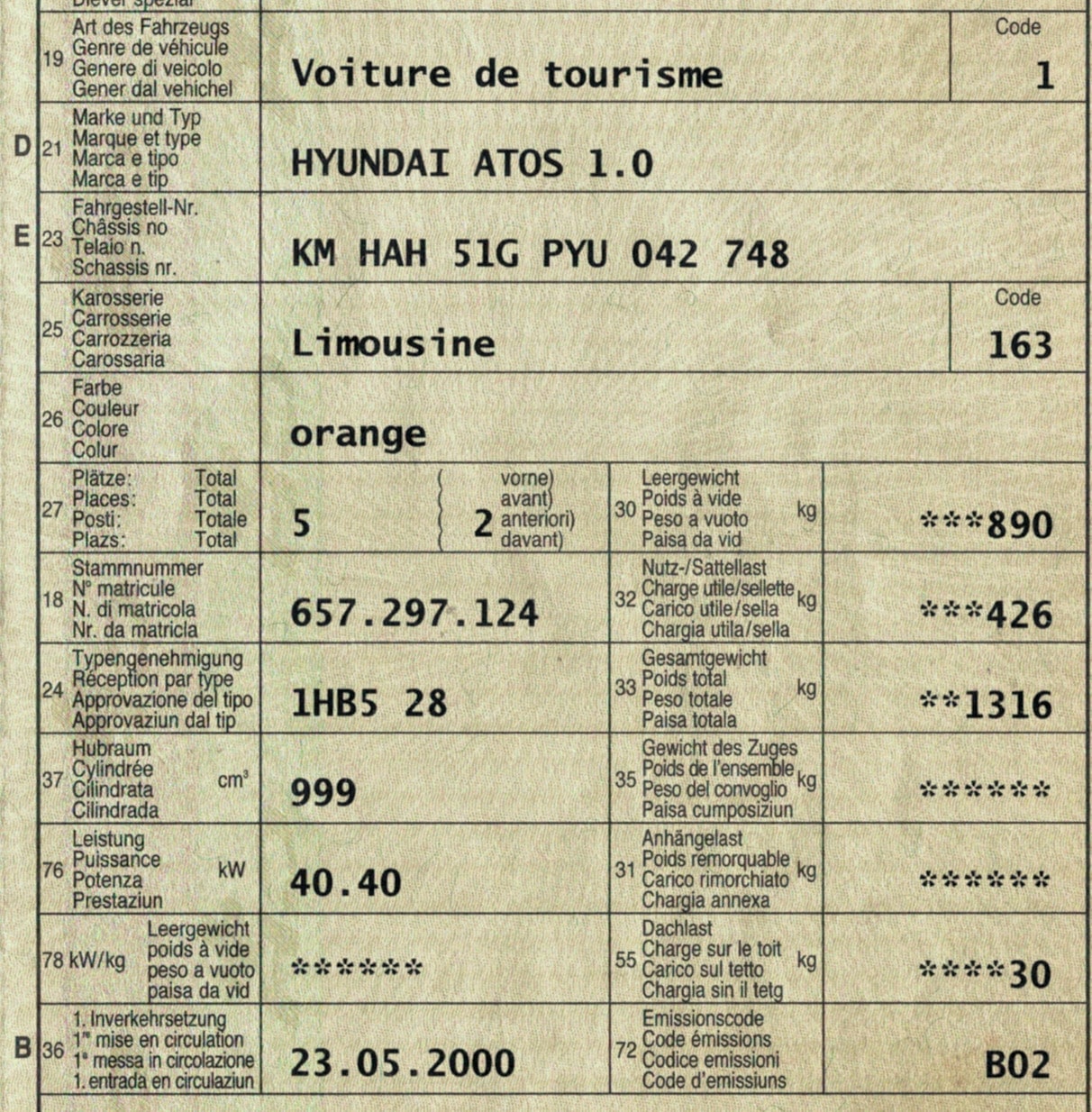 Hyundai Atos 1.0 - Image 1